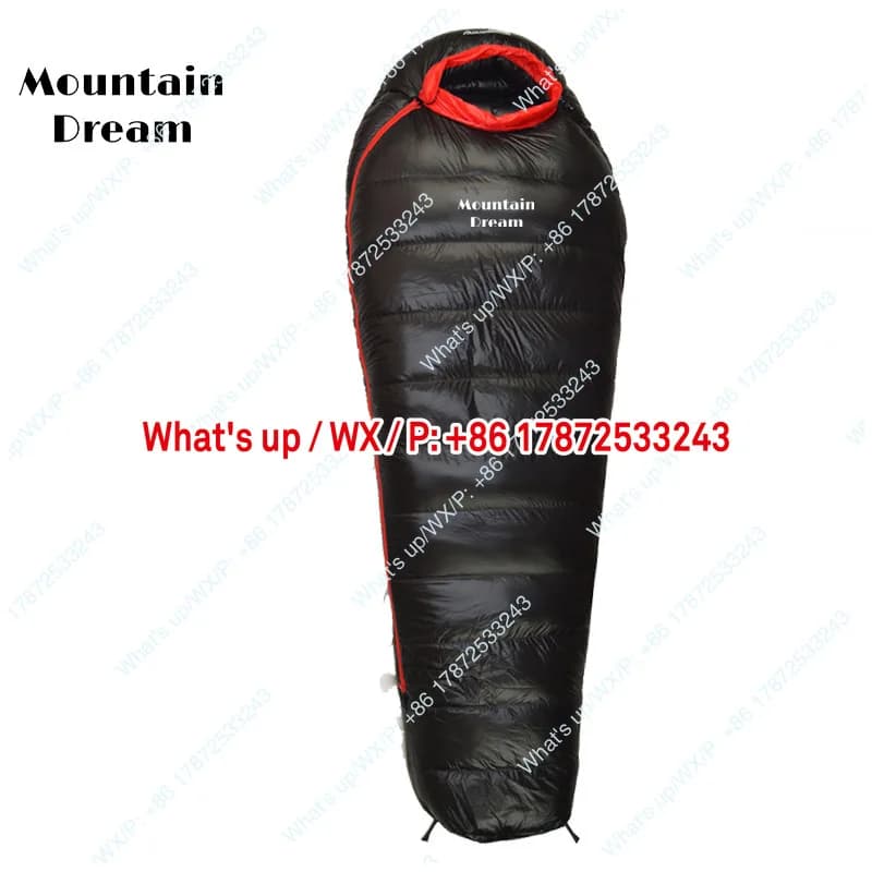 Ultra light outdoor goose down sleeping bag, portable sleeping bag for hiking, camping, and travel