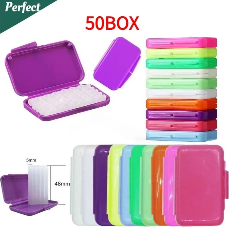 50 wax boxes for dental orthodontic relief for patient relief support protect lips and oral hygiene gums 10 fruit fragrances teeth whitening