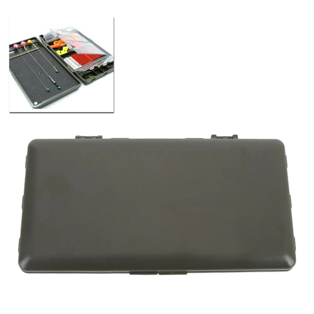 PP Fishing Rig Container Magnetic Closure Lightweight Fly Fishing Tackle Box 24*12.4*3.5cm Carp Fishing Tackle Box