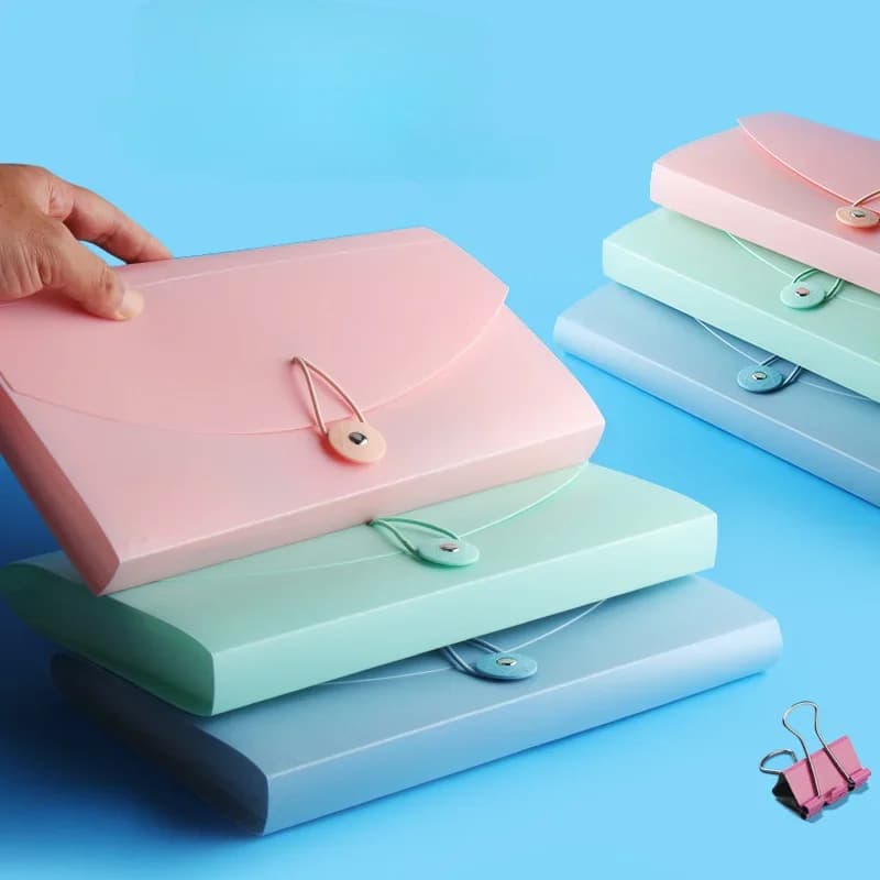 Expanding File Organizer with 13 Pockets, Accordion File Folders with Labels, Portable Document Paper Bill Receipt Organizer,