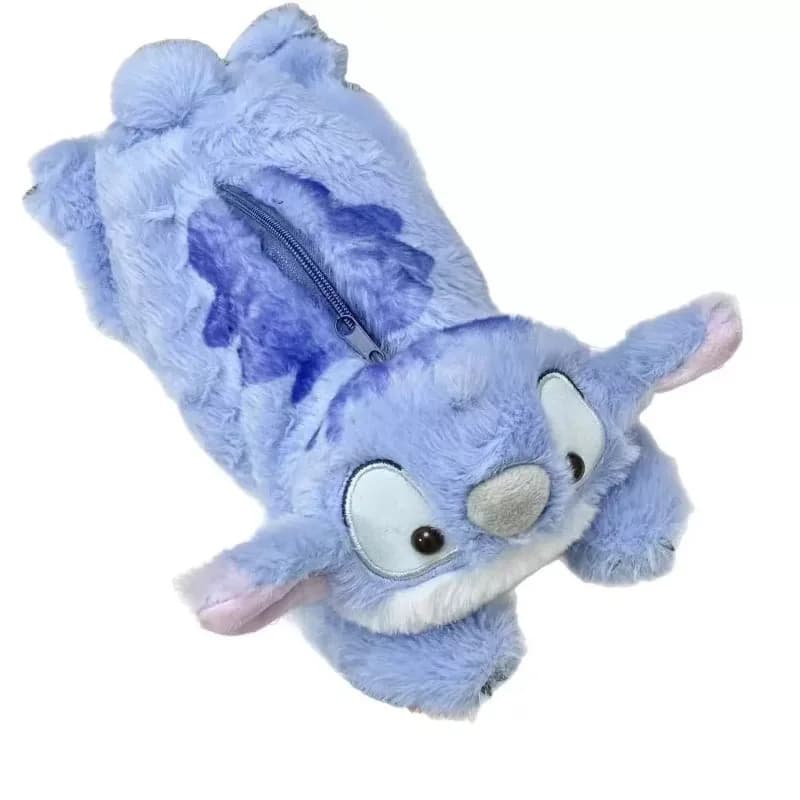 Astuccio in Peluche Stitch, Simpatico Portapenne Disney Anime Kawaii, Scatola per Cancelleria per Bambini, Scuola e Casa, Borse in Peluche Lilo & Stitch, Regalo Giocattolo per Bambini