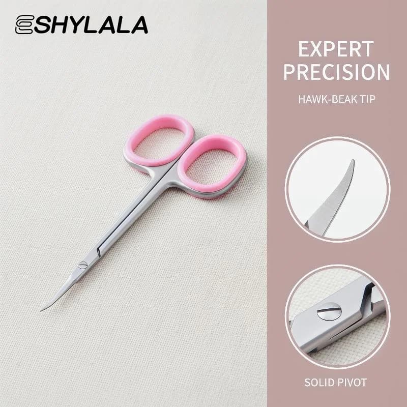 Stainless Steel Curved Tip Cuticle Scissors Dead Skin Remover Nail Art Cuticle Cutter Profession Manicure Tools Eyebrow Tools