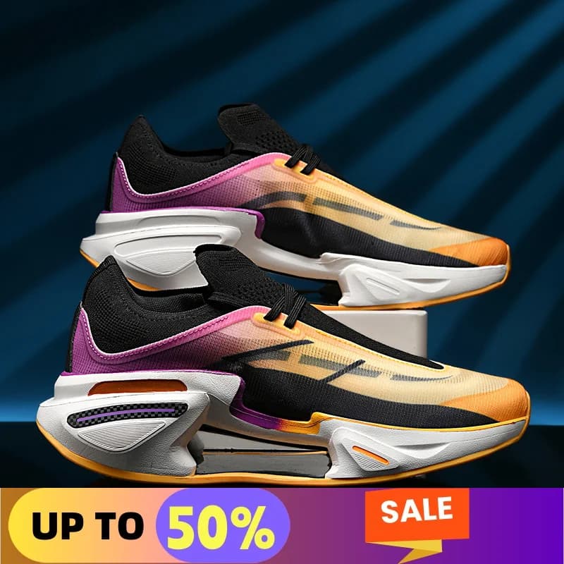 MAX Scarpe sportive da corsa da uomo Scarpe da ginnastica casual da maratona Piastra in carbonio Comode scarpe da ginnastica da corsa all'aperto da basket atletiche da donna