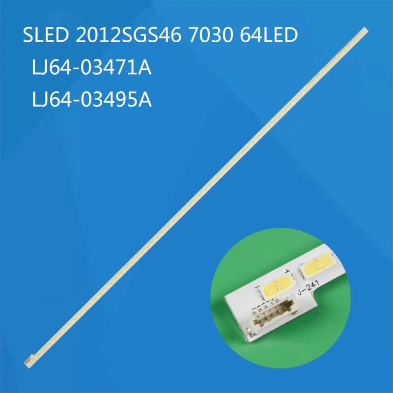 570mm LED Backlight Lamp strip 46inch 64 leds SLED 2012SGS46 7030L 64 REV1.0 For L46E5000-3D L46V7300A-3D LED46X5000D LTA460HW04