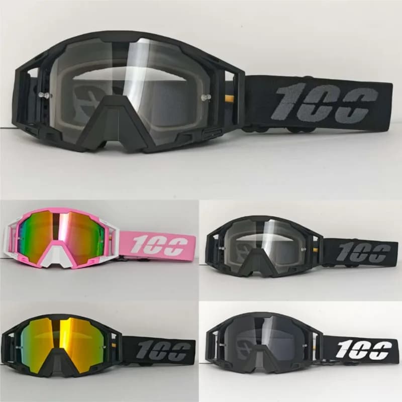 Occhiali da Moto per Uomo, Antivento, Antipolvere, Antisabbia, Lenti HD, Occhiali da Sci per Sport sulla Neve e Motocross