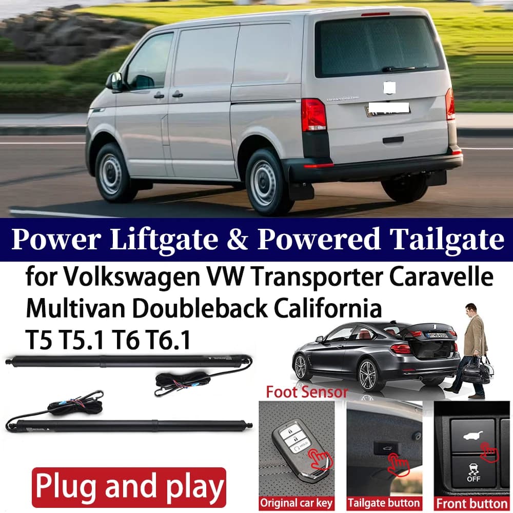 Per Volkswagen VW Transporter Caravelle Multivan Doubleback California T5 Auto Auto Power Portellone Elettrico Portellone Bagagliaio Chiudi