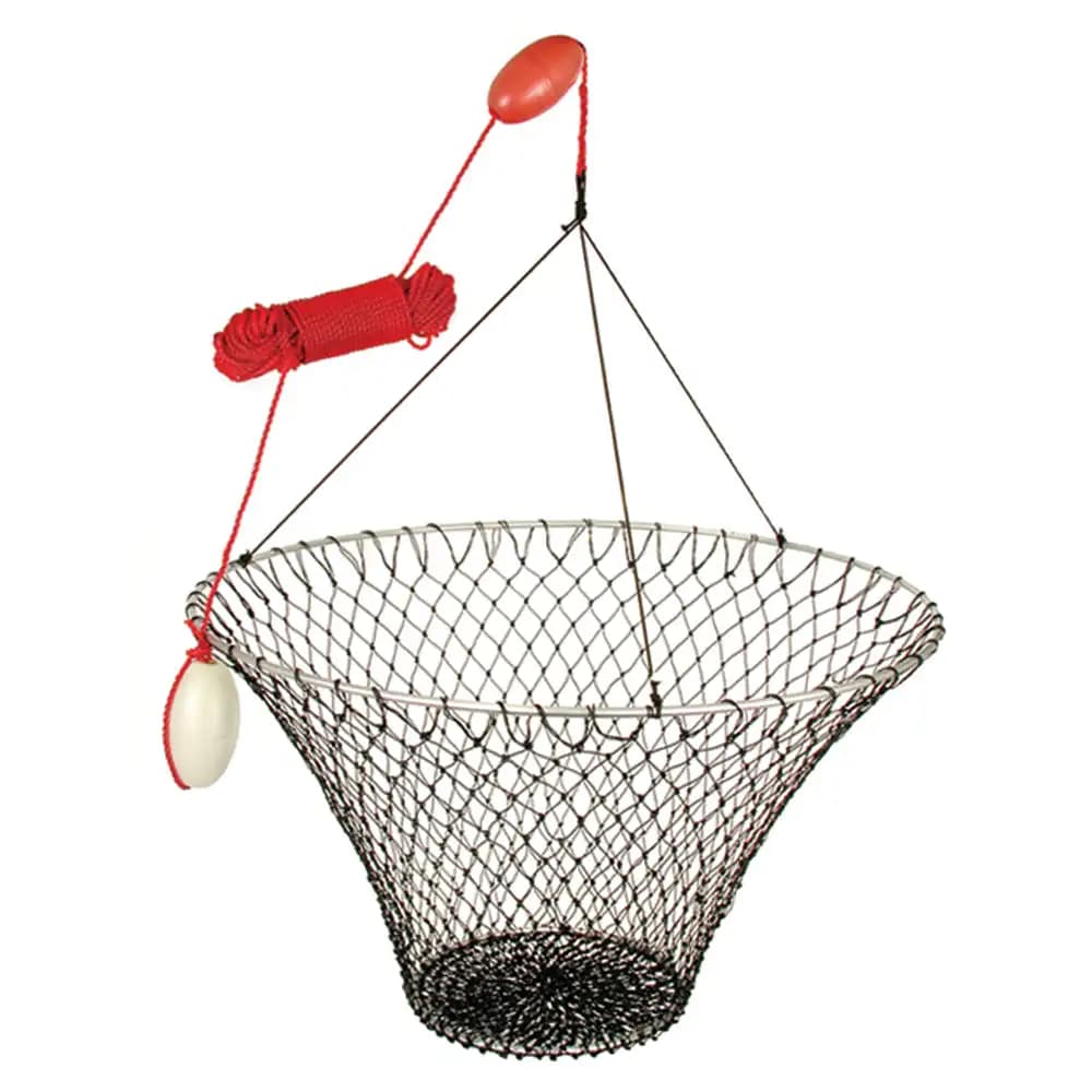 32'' Hoop Hot Dip Galvanized Fishing Dropping Net