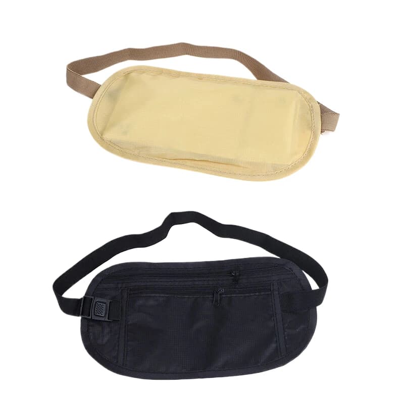 HUA HUA 1PC Universal Sports Waist Belt for Travel Woman and Man Thin Travel Wallet Hidden Mobile Phone Anti-theft Bag