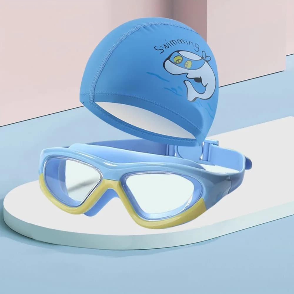 Waterproof Kids Swimming Head Clear Vision Comfortable Swimming Glasses Swimming Head for Boys Anti-snatch for cartoons Boys and Girls