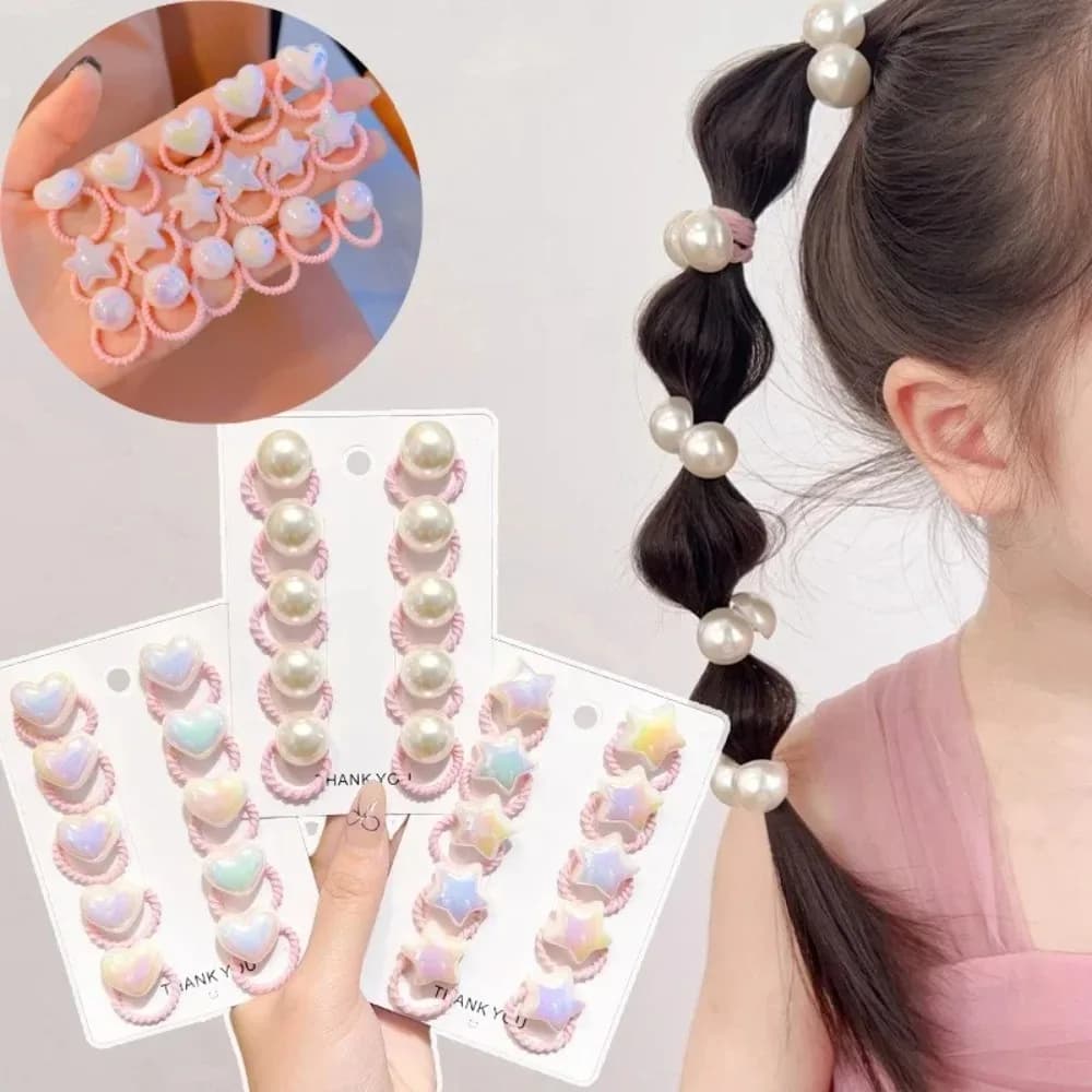 Set of 10 Cute Girl Hairstyles, Horsetail Accessories, Blowjob, Korean Style Hairstyle Tools