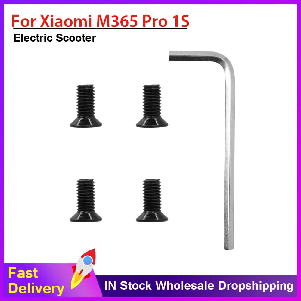 4pc Viti del Tubo Anteriore per Xiaomi Mi3 M365 Pro Pro2 Scooter Elettrico Manubrio Forcella Anteriore Tubo Palo Per Base Parte viti
