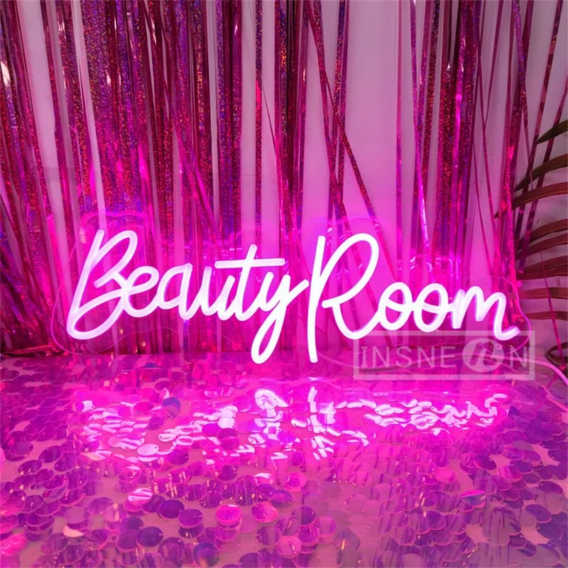 Beauty Room insegne al Neon luce a LED per Spa Beauty Room Salon Studio LED Wall Art negozi aziendali Logo insegne al Neon luce al Neon per interni