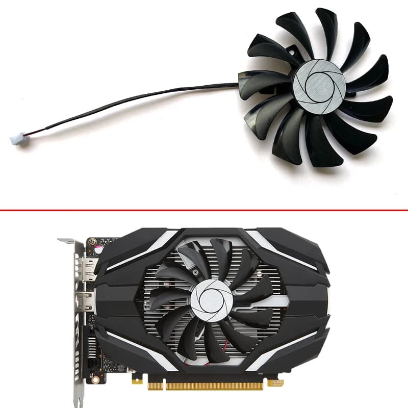 Ventola della scheda Video per MSI MSI GeForce GTX 1050 1650 1050Ti RX 550 GT1030 85MM HA9010H12F-Z Zotac GTX 1050 Ti Mini scheda grafica