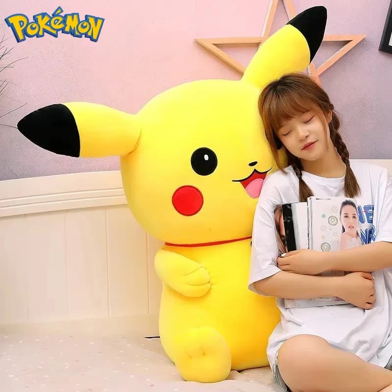 Big Size Pokemon Pikachu Plush Toy Kawaii Stuffed Cartoon Anime Comfortable Soft Doll children Plushies Gift