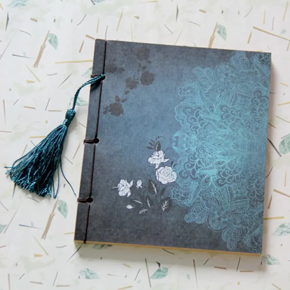 Wire-bound Vintage Creative Tassel Stationery Thread-bound Sketchbook Book Chinese Style Notepad Notebook Journal Sketch Blank