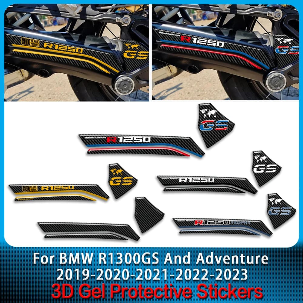 Per BMW R1250 GS R1250 GS Adventure 2019 - 2023 3D Moto Adesivo In Resina Epossidica Forcellone Protezione Decal