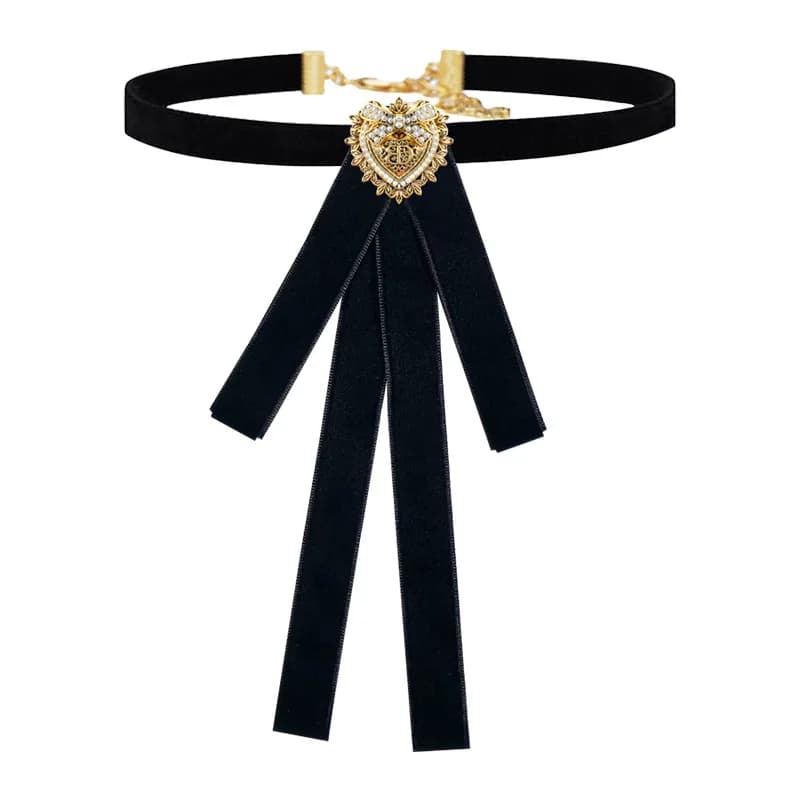 Retro Velvet Bow Brooch Pins for Women College Style Uniform Shirt Bow Tie Wedding Party Badge Luxulry Jewelry Accessories