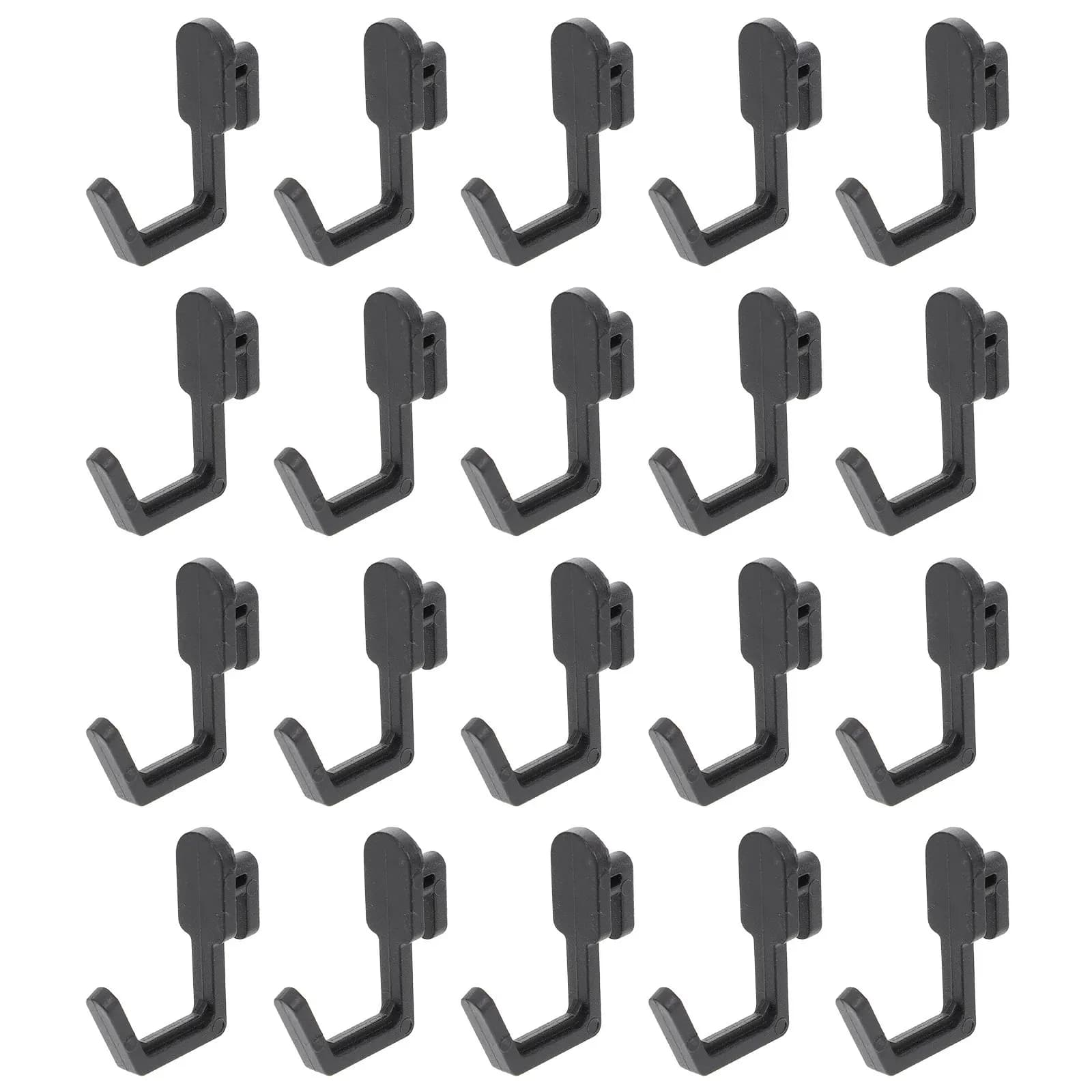 20Pcs J Shape Peg Board Hook Strong Plastic Storage Organizer Display Rack Shelf Hanger Peg Board Hook Shelf Hanger
