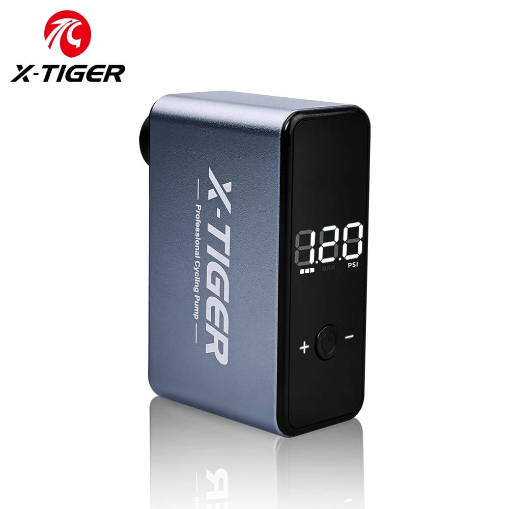X-TIGER Mini pompa d'aria elettrica portatile 120PSI pompa d'aria per bicicletta ricaricabile per bicicletta moto pompa da bicicletta