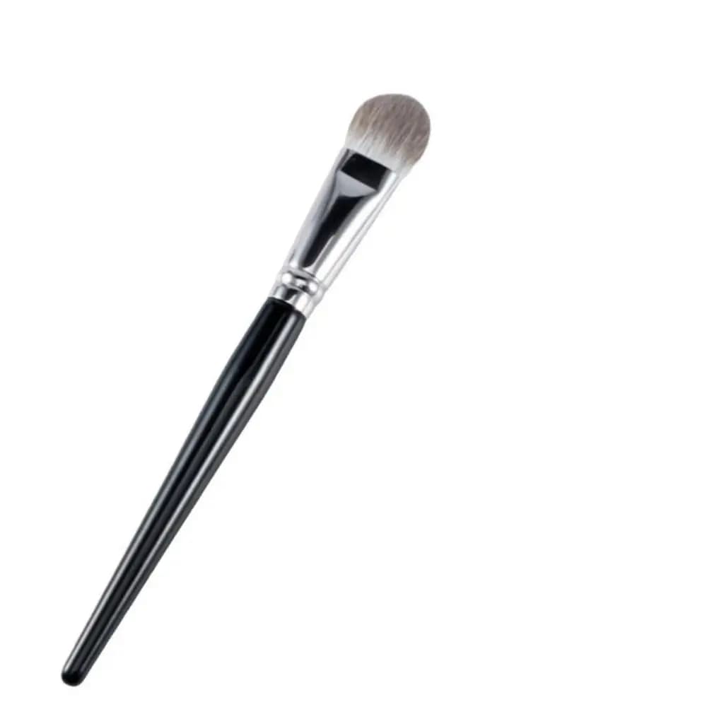 Pennello per fard a forma di cuore di pesca da 17 cm Pennelli per fard in polvere a forma di lingua setosa Pennelli per trucco per fard liquido a testa piatta per capelli morbidi