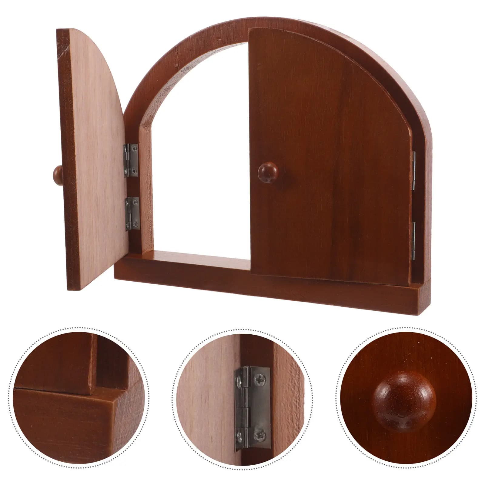 Copri Interruttore a Forma di Porta Fatata, Protezione per Bambini, Copri Presa in Legno Massello 8.86x7.28 Pollici, Protezione Rustica in Legno per Interruttori, Decorazione da Parete