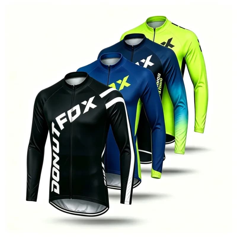 Men Long Sleeve MTB Jersey & Cycling Shorts, Quick Dry, Single Items Or Matching Sets For Mountain Biking & Motocross