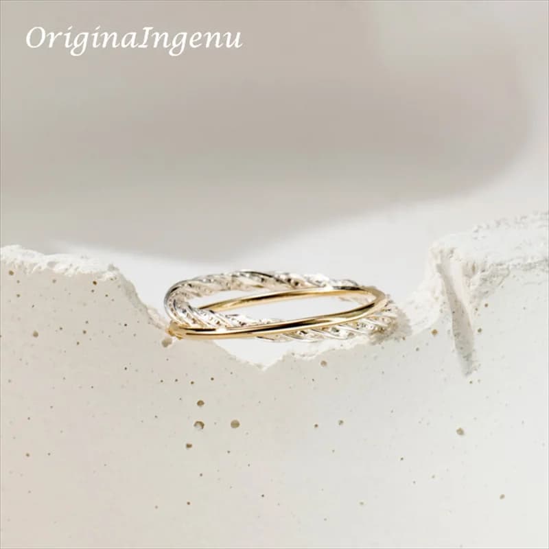 925 Silver Sparkling Stackable Ring Minimalist Handmade Jewellery Women's Delicate Jewelry Resistant Ring Ring Boho Ring For Women