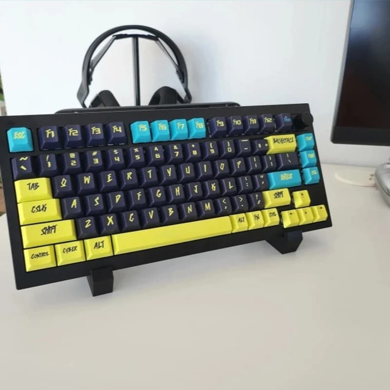 Offerta imperdibile! 1 Paio di Supporti per Tastiera con Stampa 3D, Espositore per Tastiera Meccanica da Computer, Vassoio a Strati