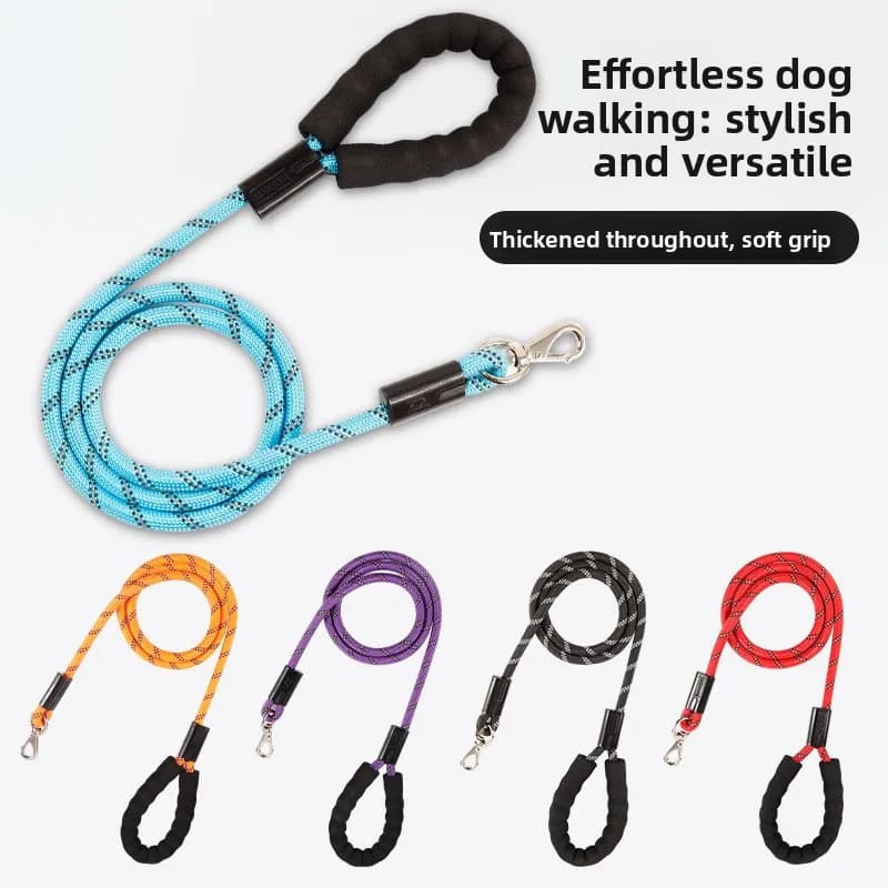 Reflective Dog Leash, Safety Walking Lead Rope Dogs Pet Supplies