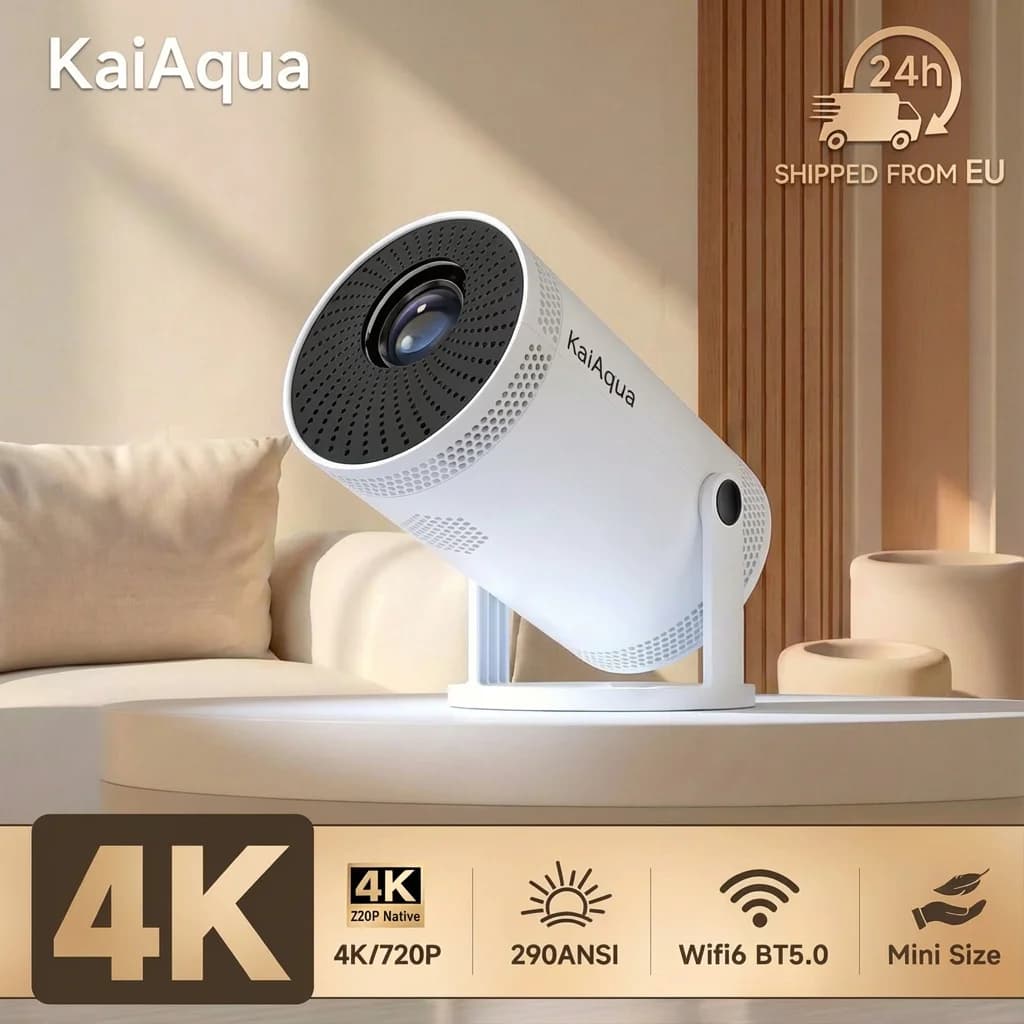 NUOVO Proiettore ad Alta Definizione 290ANSI Nativo 720P con Sistema di Mirroring Wireless Dual Band WiFi Hi-chip A3100 per Home Theater