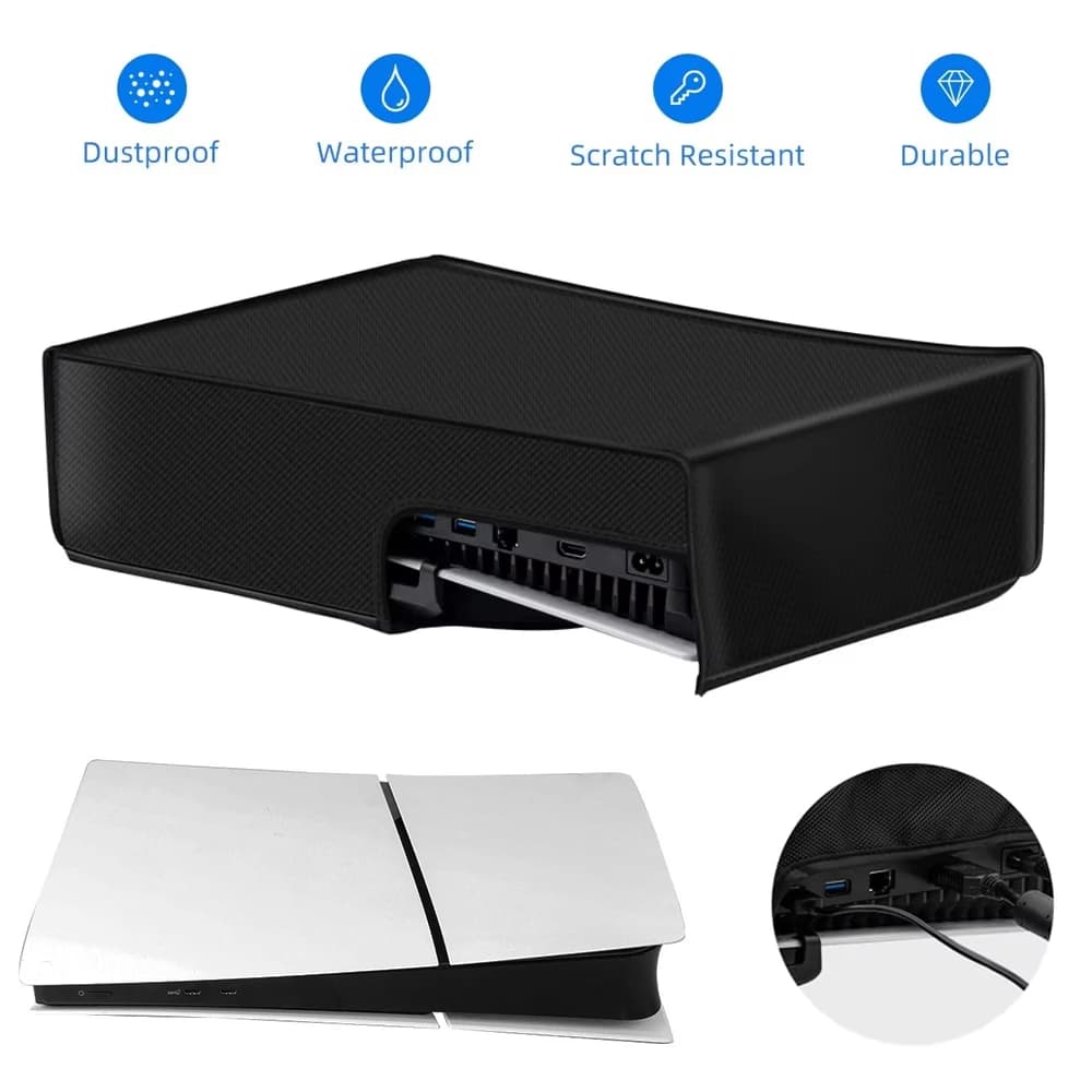 Copertura antipolvere orizzontale per console PS5 Reguar /Slim /Pro Protezione antigraffio Custodia antipolvere per accessori PS5