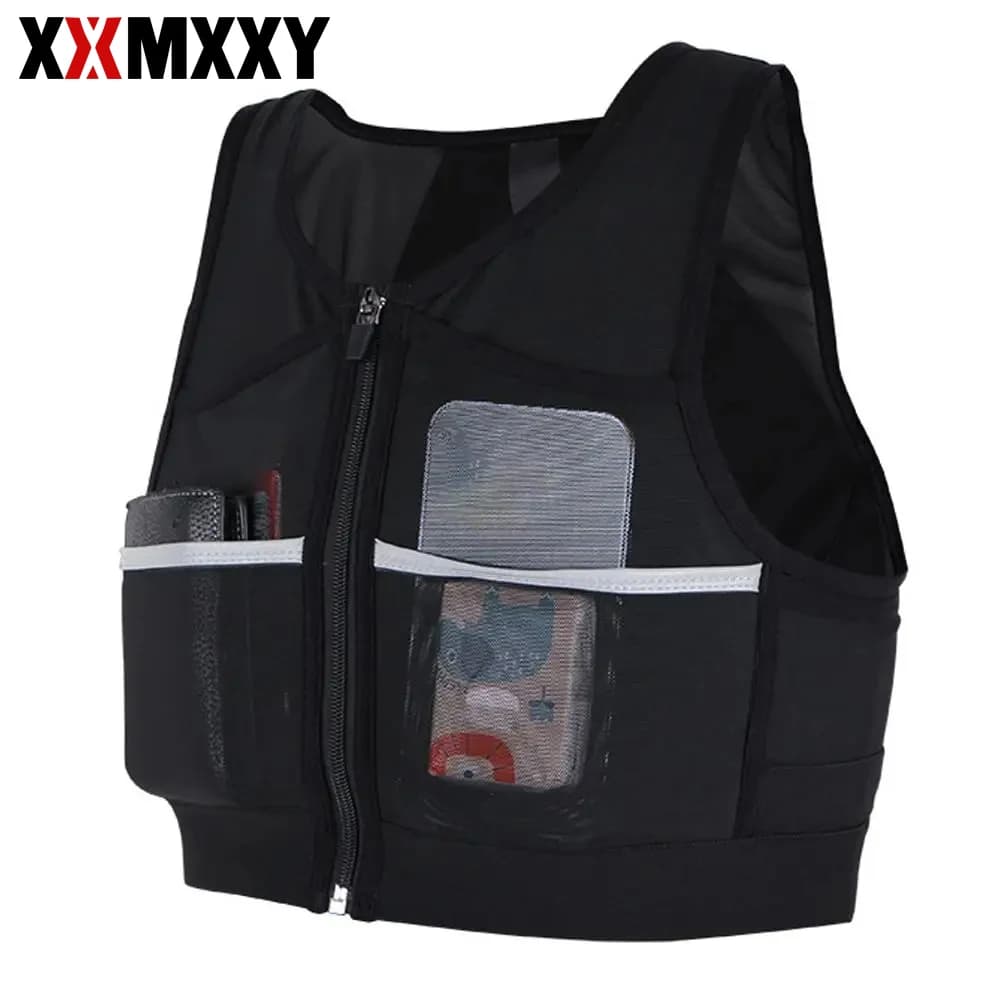 1 piece reflective racing vest, breathable mesh backpack, hydration package, light and elastic, woman's, for outdoor bicycle