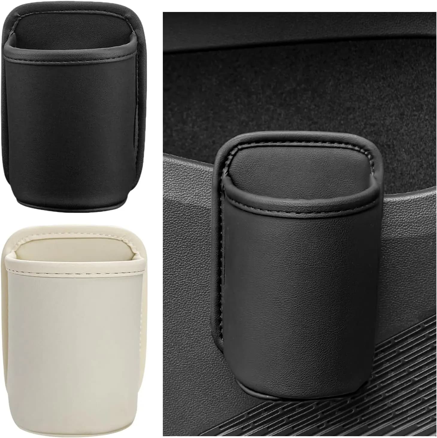 SEAMETAL Universal Car Door Glass Box Design with Back Clip Beverage Storage Container Back Seat Back Seat Back Seat Back Seat Cover Car Seat Box Holder Pocket Organizer