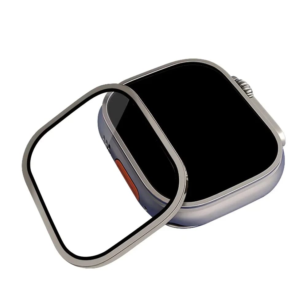 Tempered Glass film for Apple Watch Ultra 49mm Titanium Alloy Frame Anti-Scratch film Serie Ultra 2 Screen Protector Accessories