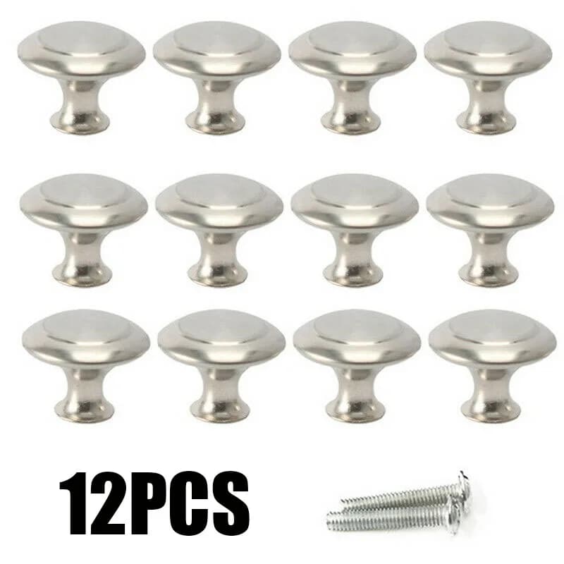 12 pezzi di pomelli per porte, maniglie per cassetti in acciaio inossidabile, pomelli per armadietti da cucina, maniglie per mobili, accessori per ferramenta