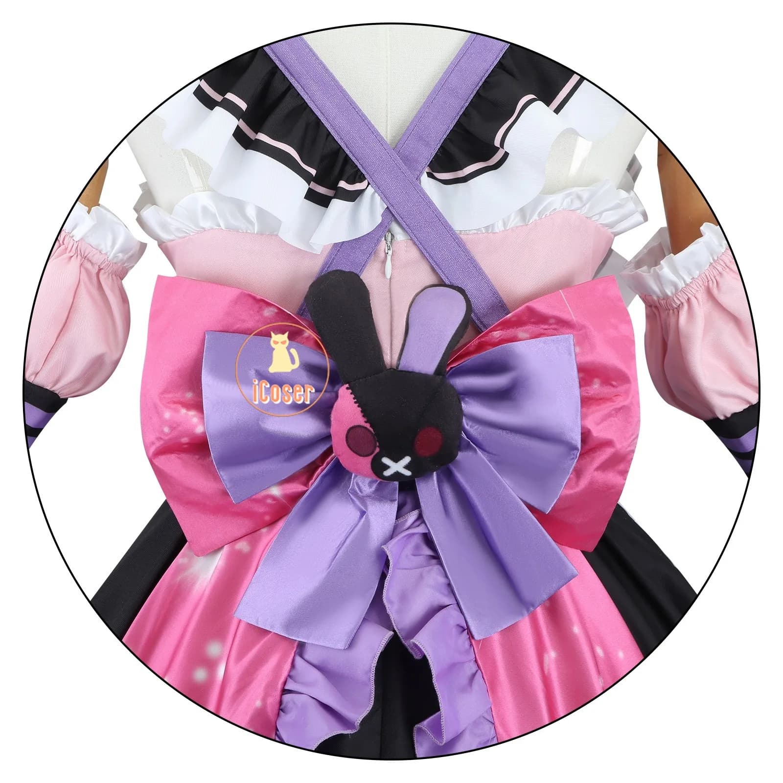 VTuber Maria Marionette Cosplay Costume Wig Dress 2nd Outfit Uniform Stocking Headband Halloween Party for Women