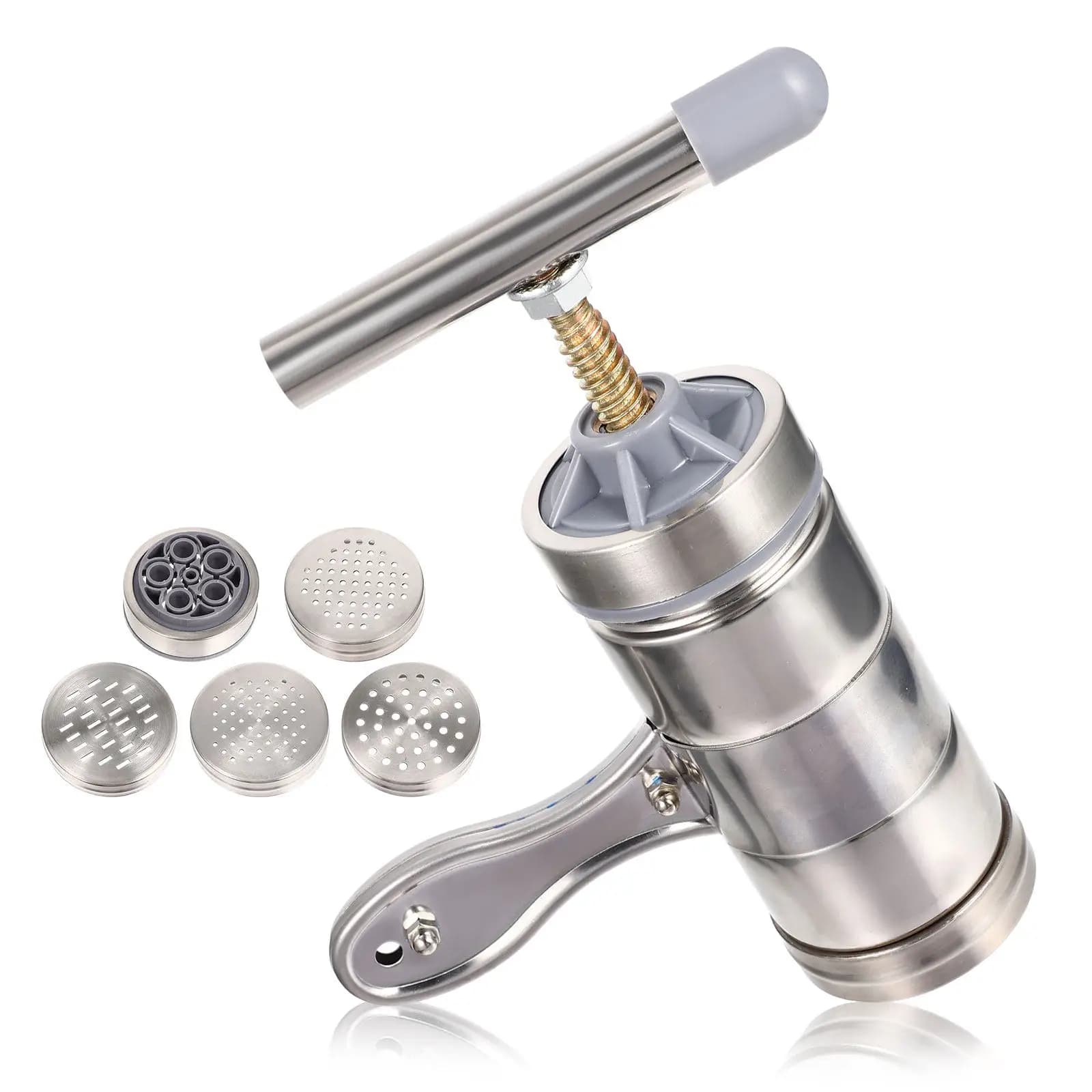 Macchina Manuale per Pasta e Noodle in Acciaio Inossidabile, Strumento da Cucina Fai-da-Te, Facile da Pulire, Accessori per Cucina Casalinga