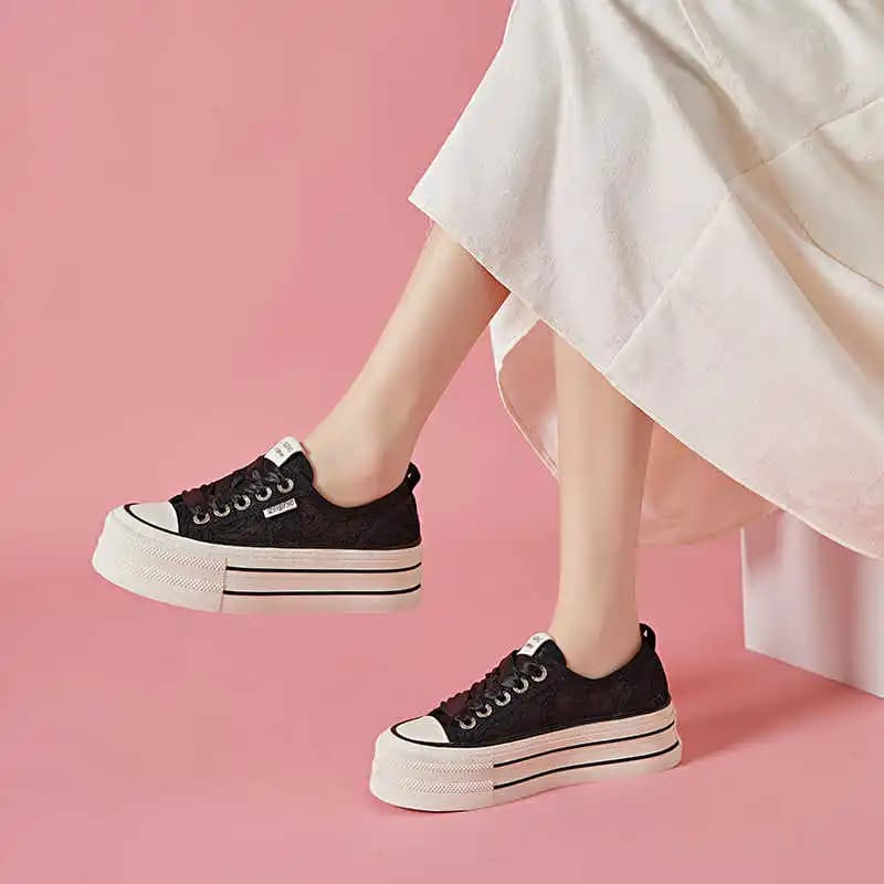 Scarpe da Donna con Suola Spessa e Tacco Piatto, Nuovi Stivali da Trekking, Sneakers Sportive Funzionali, Articoli Popolari in Cina, Calzature Particolari