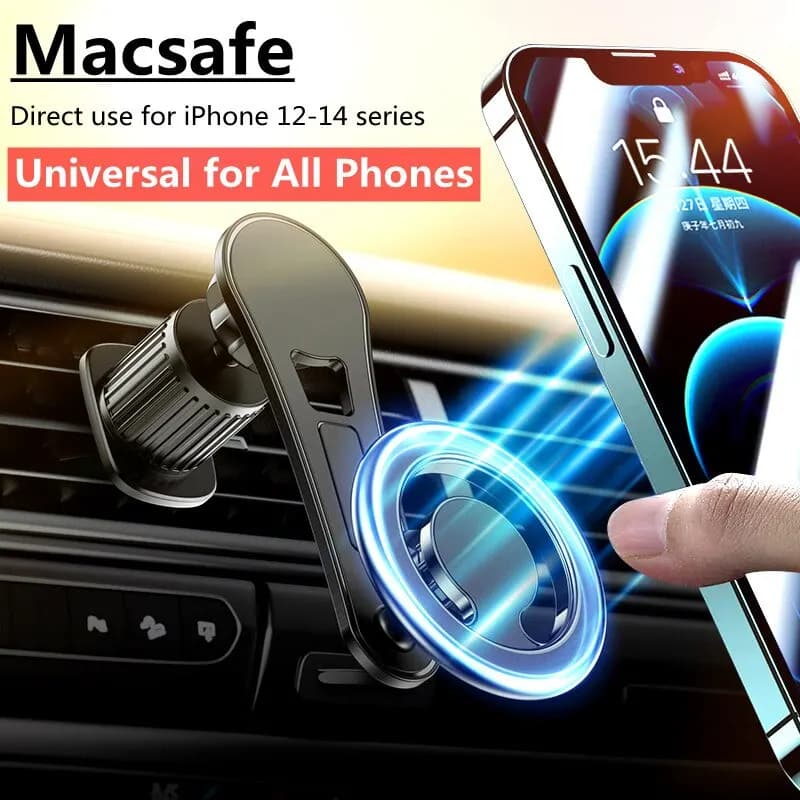 Supporto magnetico per telefono per auto Supporto magnetico per cellulare Supporto per GPS in auto per Macsafe iPhone 15 14 13 Samsung Xiaomi
