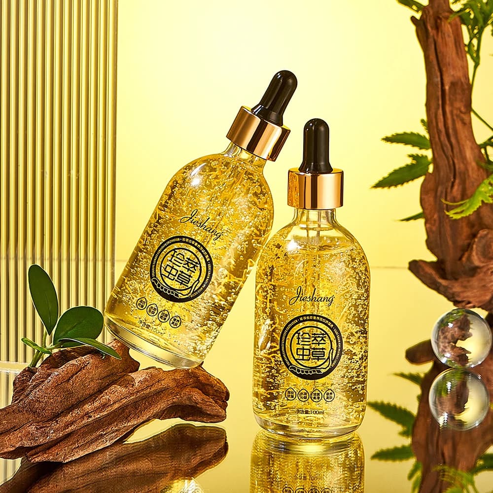 Cordyceps Luxury Nourishing Essence Rejuvenation Brighten Reduce Fine Lines Shrink Pores Face Serum Korean Skin Care Product