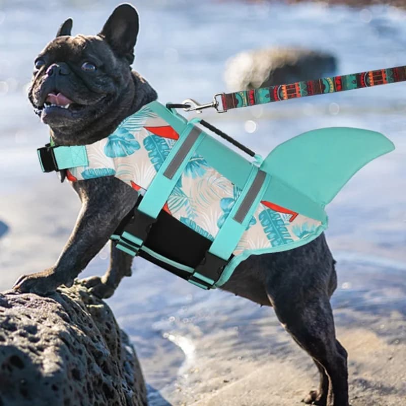 Giubbotto di salvataggio per animali domestici Costume per cani Sirena estiva Abbigliamento da nuoto per cani Gilet Sport acquatici Surf Gilet di galleggiamento Giubbotto di salvataggio per cani
