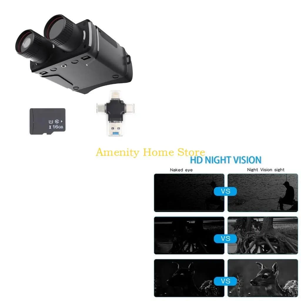 Binocolo digitale notturno per visione F26C con scheda memoria da 16/32 e lettore IR Bino