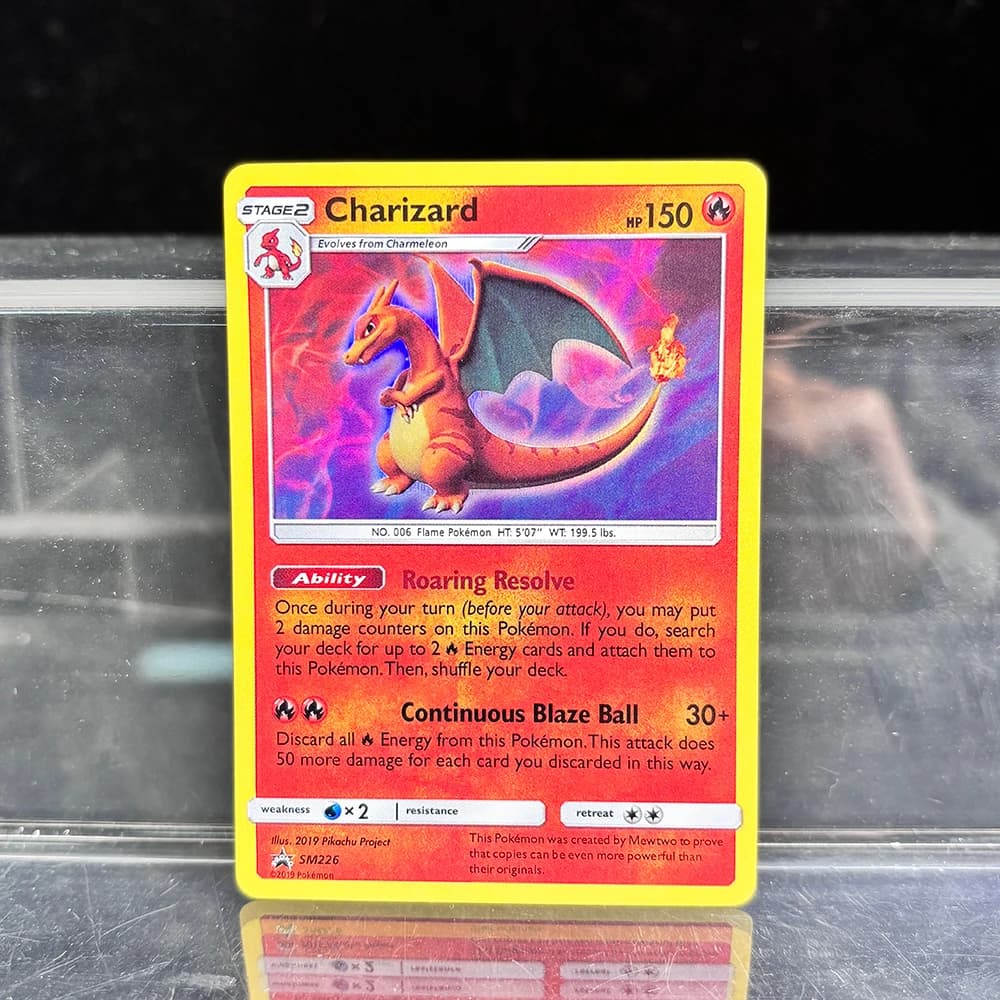 Carte singole PKM olografiche Charizard GX Blastoise PTCG Carte proxy Collezione Carte da battaglia Giocattoli Regali
