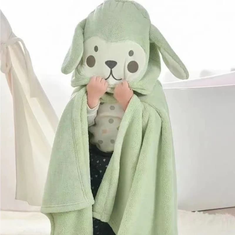 Children's bath towels Coral fleece cloak Baby Baby Hoodie Bathrobe Bebe Toalla De Baño Bebe Children's towel