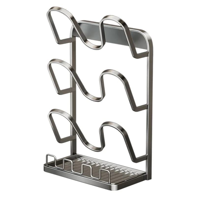 Coperchio da cucina da appoggio, scaffale da cucina, appeso a parete, portaspazzole verticale a doppio scopo, tagliere per incudine