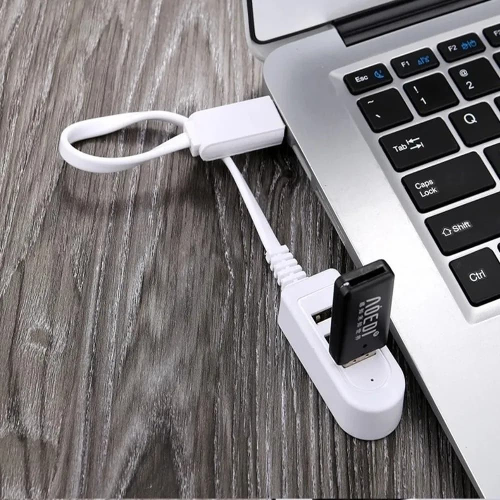 Hub USB Portatile Multifunzione Aggiornato 2.0, Splitter USB 3 in 1 da 30/120cm
