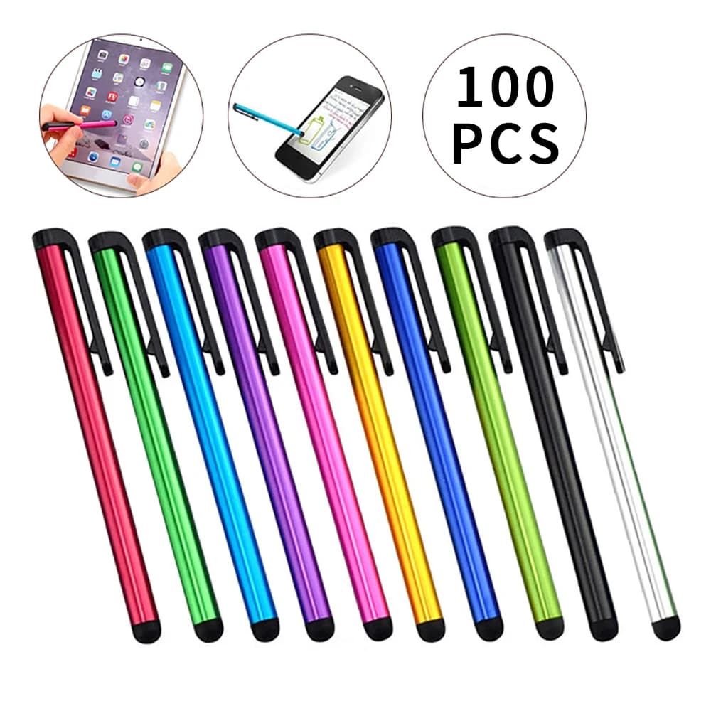 Penna stilo da 100 pezzi penna Touch Screen universale per tablet Android penna Touch Screen antigraffio per telefono cellulare all'ingrosso