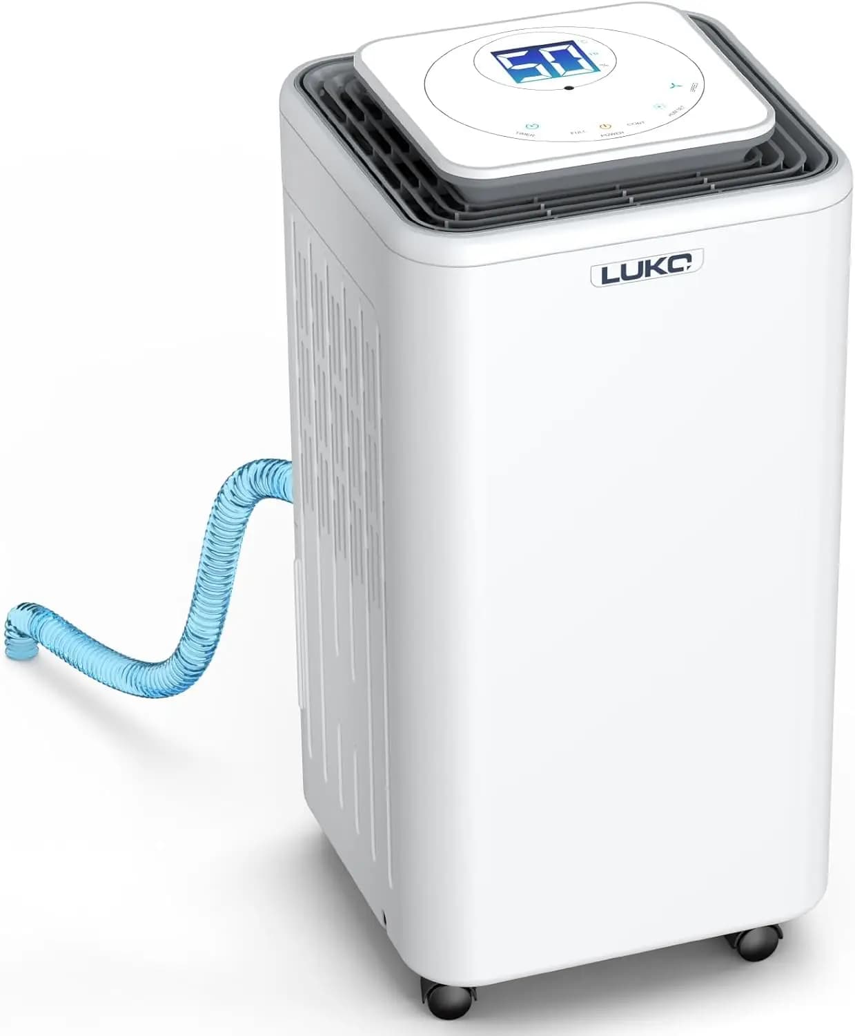 Deumidificatore da 2000 piedi quadrati per ambienti e scantinati di grandi dimensioni, 30 pinte con scarico automatico, timer e funzione asciugatura vestiti