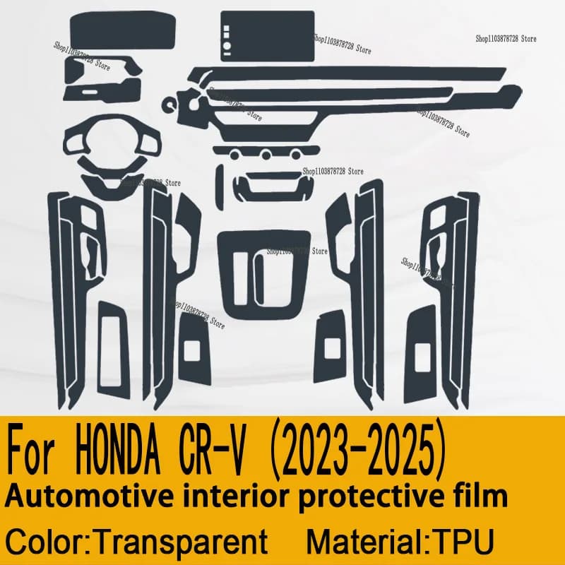 For HONDA CR-V (2023-2025) Switchboard Navigation Screen Interior Automotive Protective Film in TPU Anti-scratch Cover