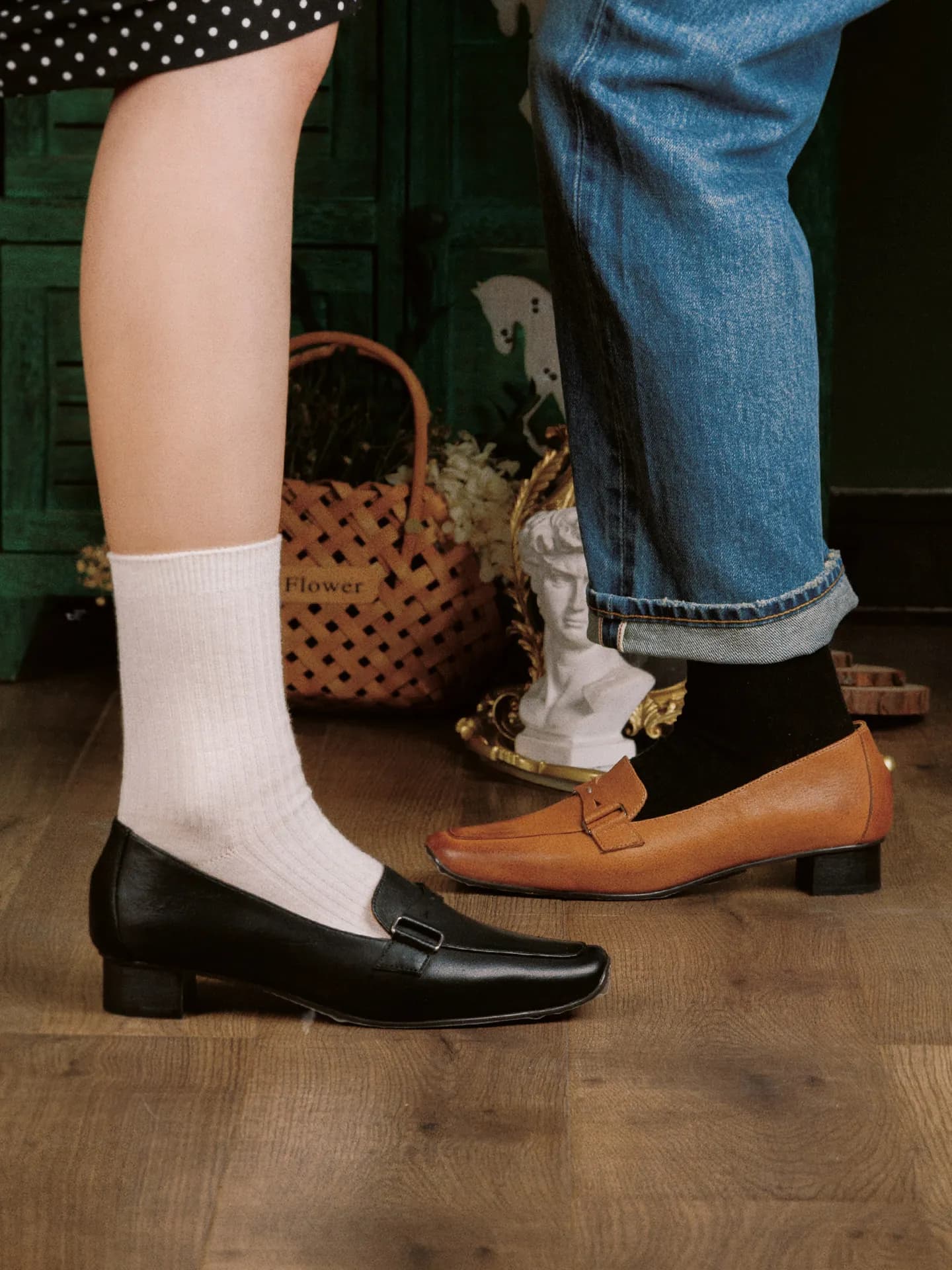 WILL&ZEST Women's genuine leather loafers, slip-on shoes in tanned leather, luxury footwear, zapatos